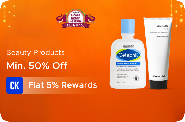 Amazon: Minimum 50% off on Beauty Products + Flat 5% Rewards